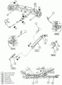 Emergency brake cable routing